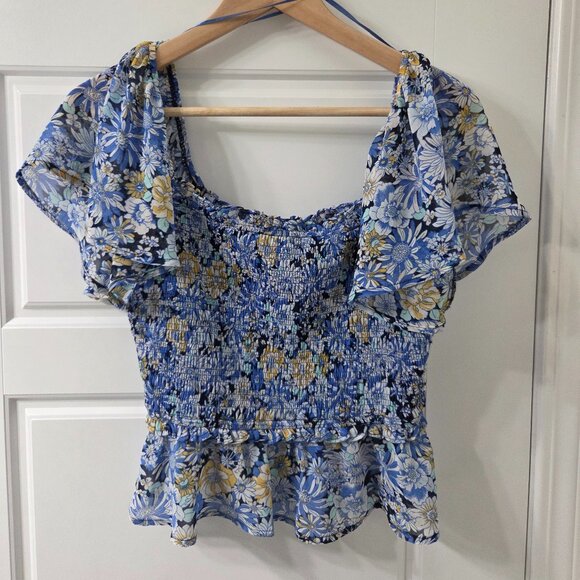 ASTR the Label Floral Peplum Top, size S - Picture 1 of 5